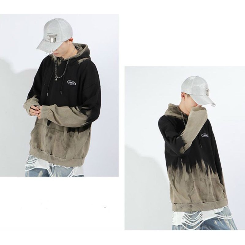 Áo hoodie nam form rộng chất liệu nỉ cao cấp 2 màu cá tính phong cách đường phố