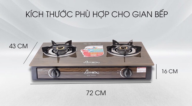 [Mới 100%] Bếp gas Sunhouse Apex APB3551 chính hãng