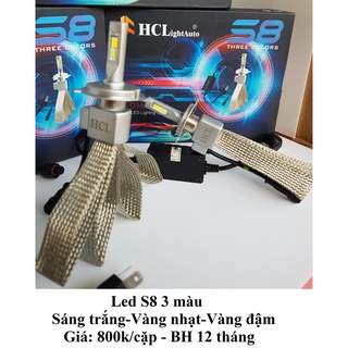 Đèn led S8 3 chế độ màu siêu sáng siêu bền