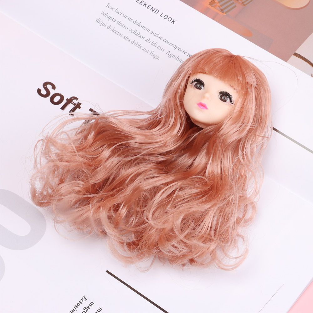 Mô hình đầu búp bê 3d diy 30 màu sắc tỉ lệ 1/6