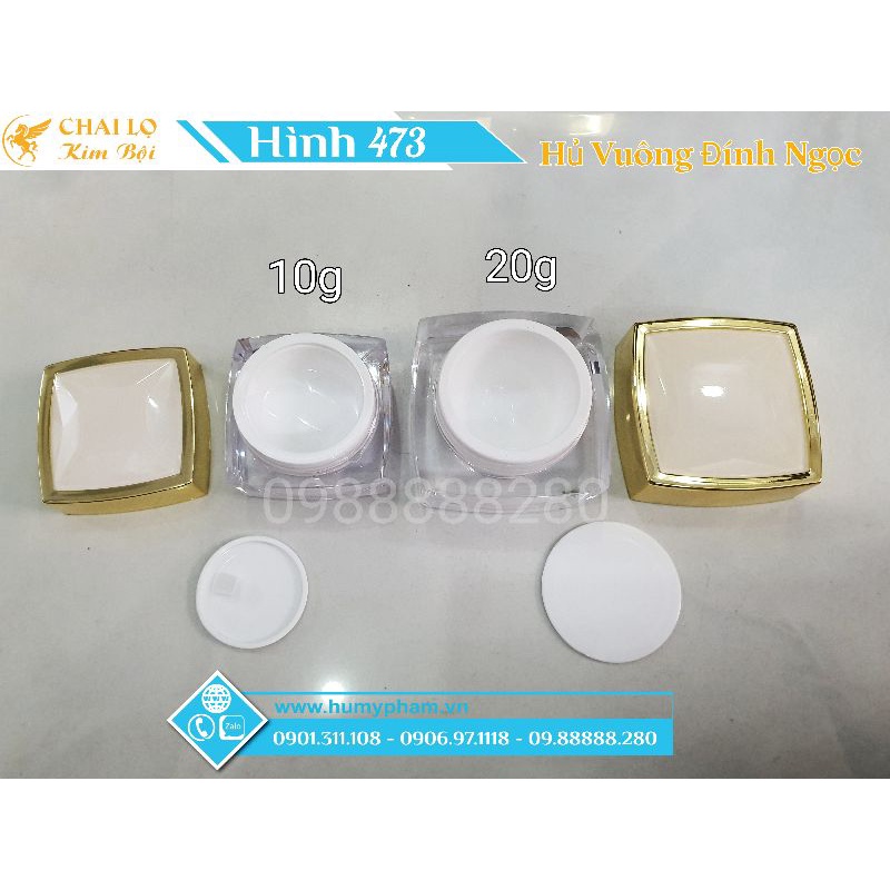 HỦ ĐỰNG KEM FACE VUÔNG 10g và 20g