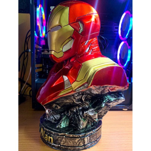 Mô hình tượng bán thân Iron Man Tony Stark MK 46 MK-46 MK46 cao 36 cm nhân vật người Sắt ironman Marvel Avengers