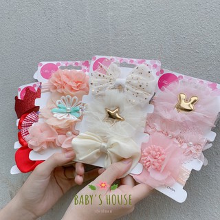 Set 3 băng đô voan cho bé -  4 mẫu