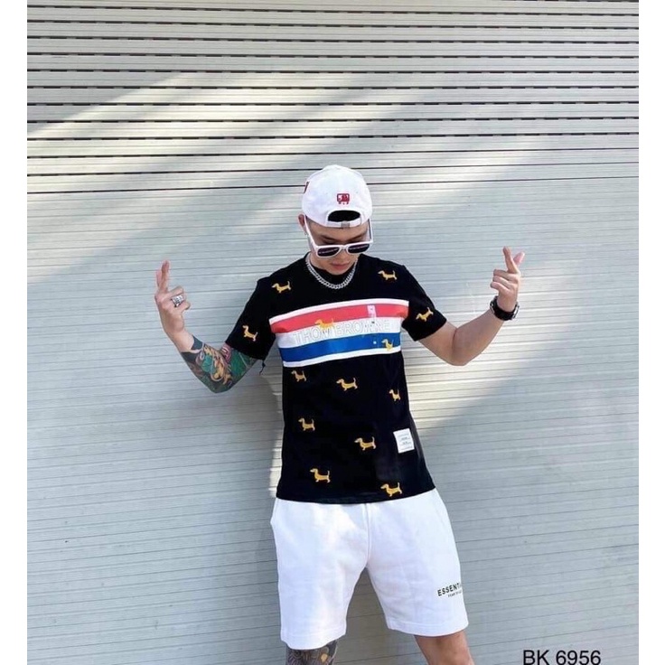 Áo THOM vạch ngực in chó TC6