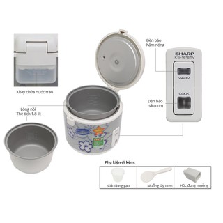 Nồi cơm điện Sharp KS-18ETV