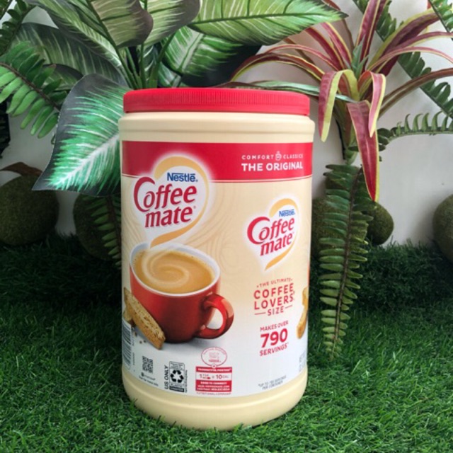 (Mẫu mới date 2022) Bột kem Coffee Mate Nestle 1.5kg của Mỹ.