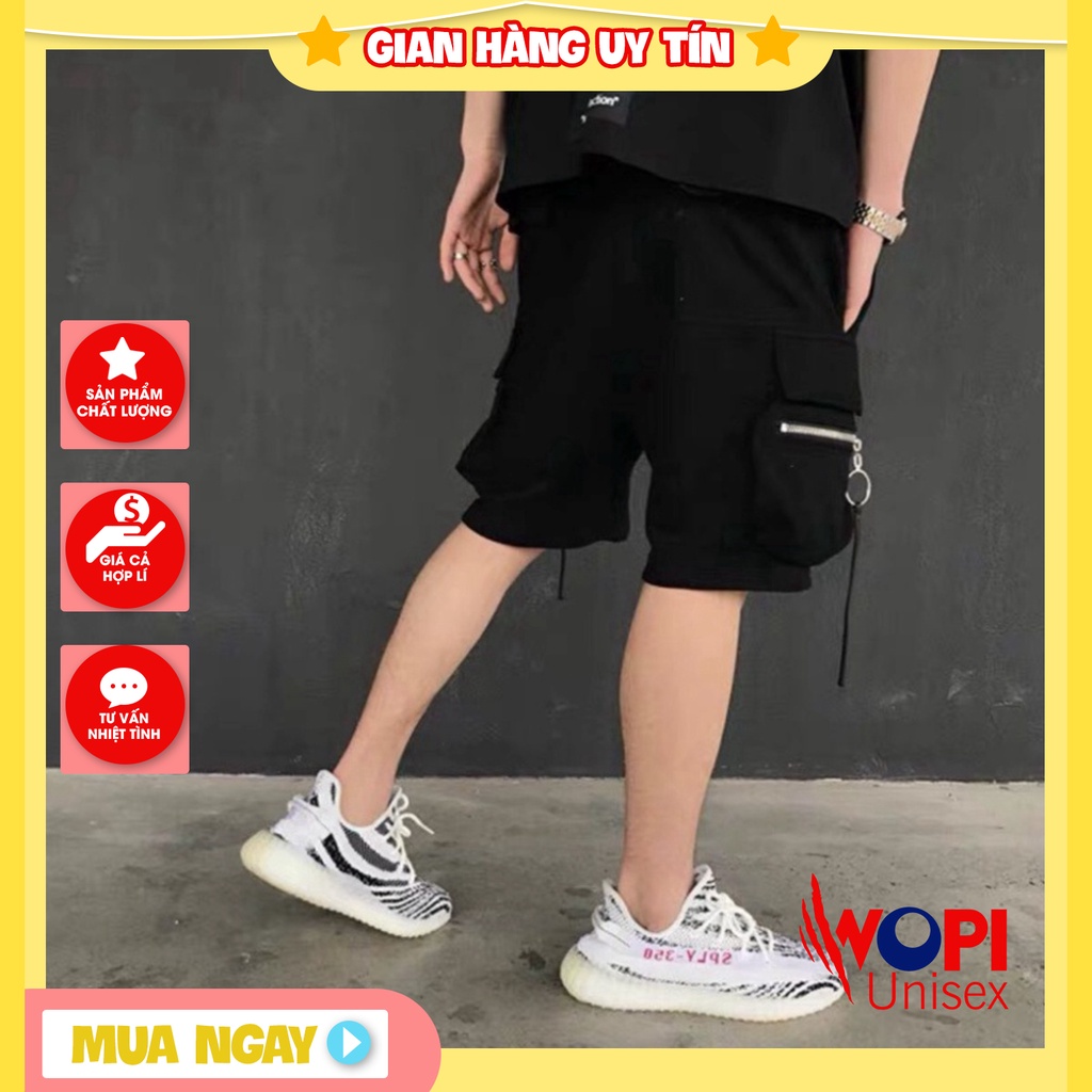 🌺 [ ẢNH THẬT ] Quần Short túi hộp unisex KHÓA TRÒN chất kaki dầy co giãn 💕 | BigBuy360 - bigbuy360.vn