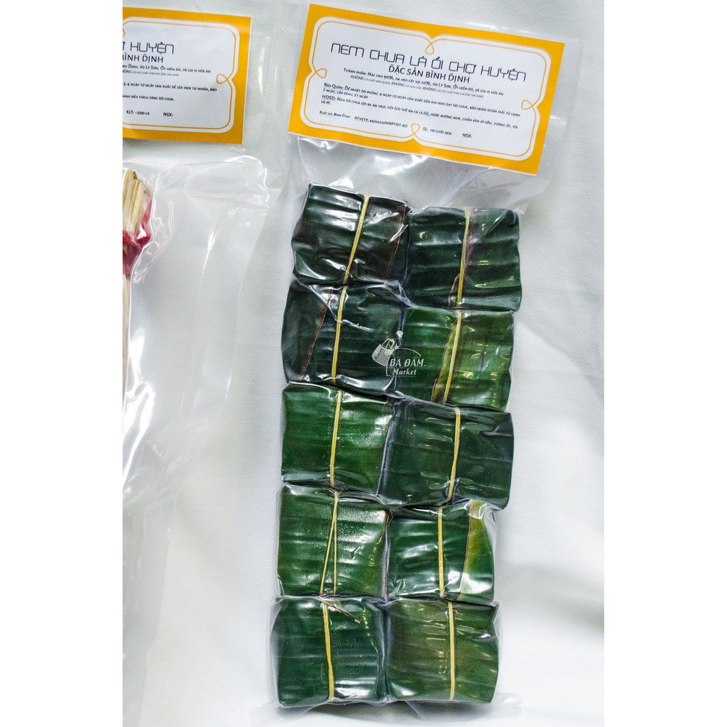 100 CÁI NEM CHUA LÁ ỔI CHỢ HUYỆN ĐẶC SẢN BÌNH ĐỊNH