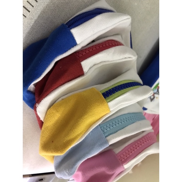 Hộp bút vải bố phối màu trơn hoặc nhận đặt in hình theo yêu cầu