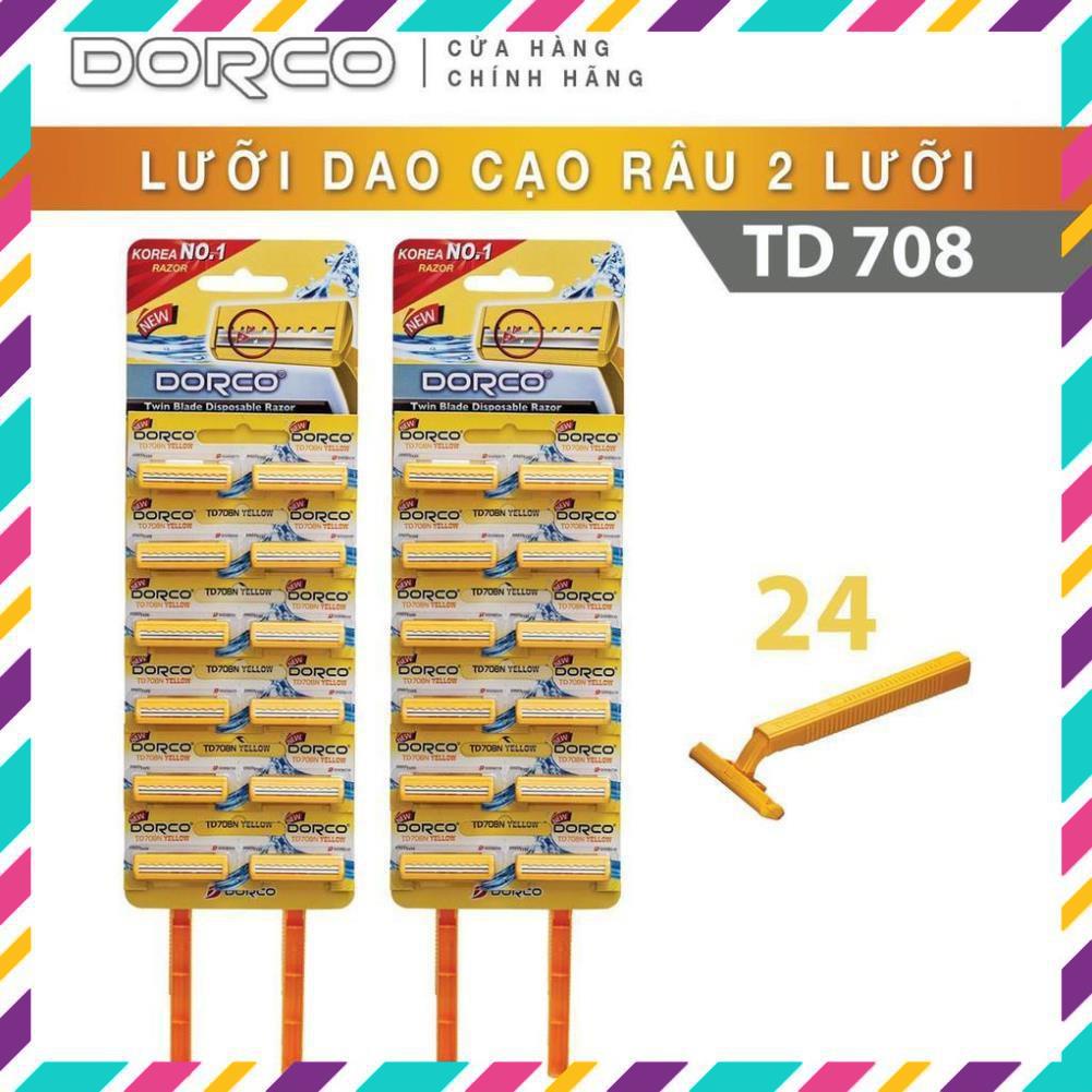 Dao cạo râu 1 lần DORCO xuất nhật đa năng 2 lưỡi Inox siêu sắc dùng khi đi du lịch