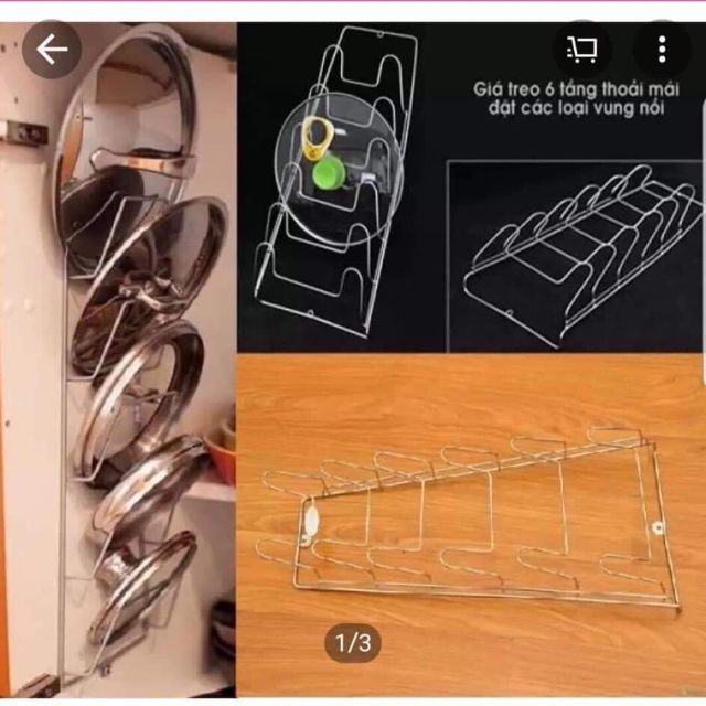 Giá treo vung xoong