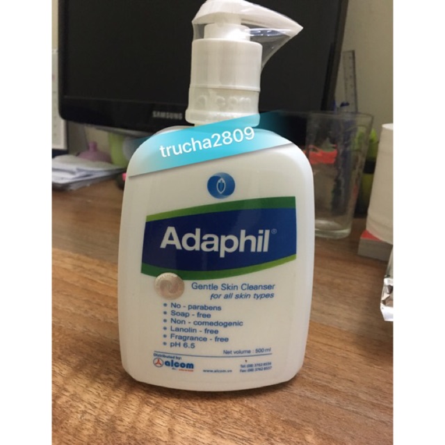 Adaphil 500ml Sữa tắm, rửa chuyên dụng cho trẻ em và người lớn