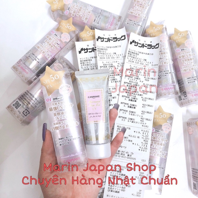 (SALE 350k-> 235k)KEM LÓT CHỐNG NẮNG-MERMAID SKIN GEL UV CANMAKE NHẬT BẢN | BigBuy360 - bigbuy360.vn