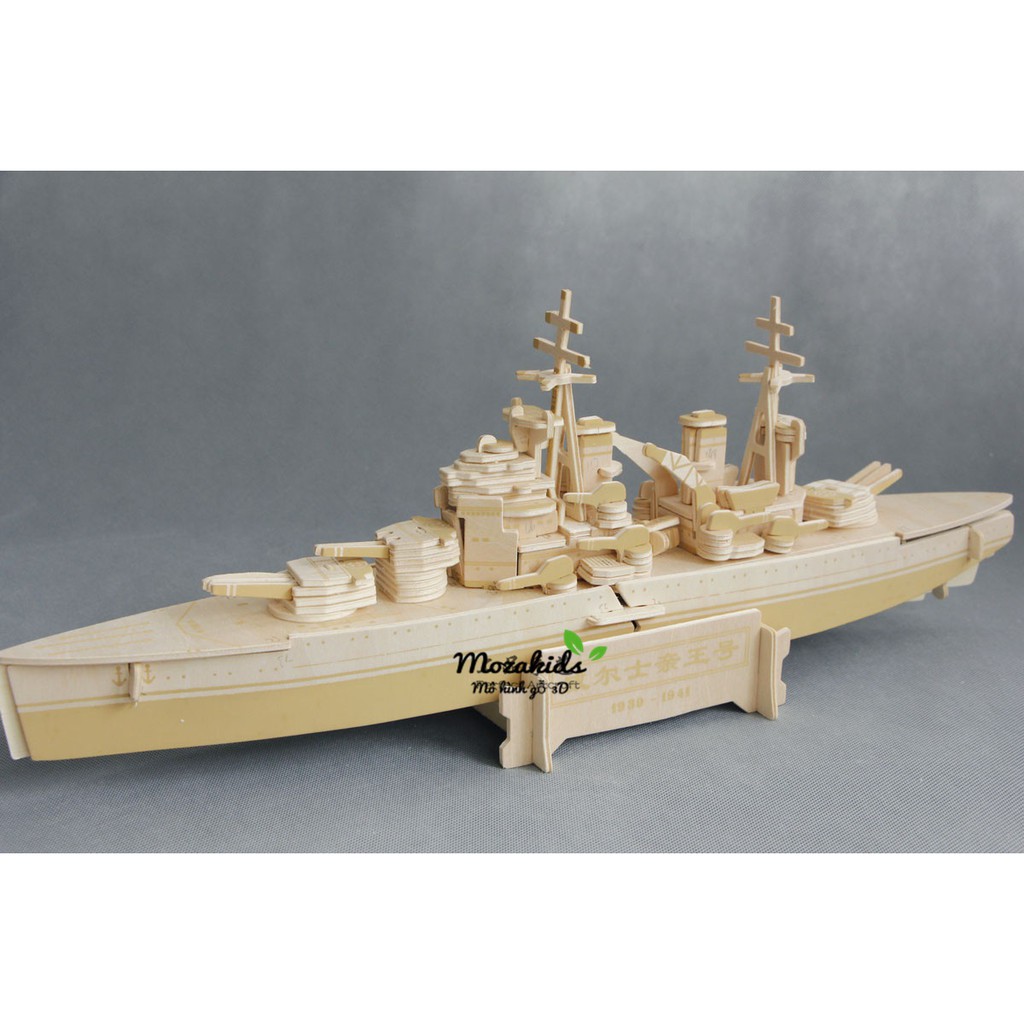 Đồ chơi lắp ráp gỗ 3D Mô hình CHIẾN HẠM HMS PRINCE OF WALES