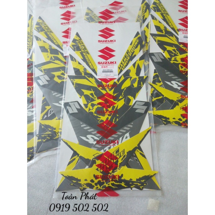 TEM FI - TEM SATRIA - TEM VÀNG CHANH - 6801912K90AUK - SATRIA FI CHÍNH HÃNG SUZUKI INDONESIA