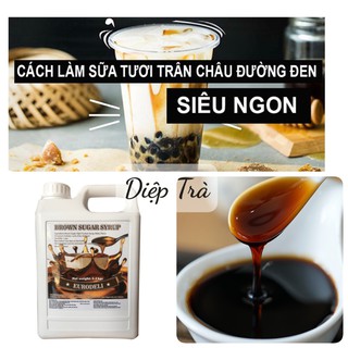Siro Đường Đen EuroDeli 2,5kg (Làm sữa tươi trân châu đường đen)