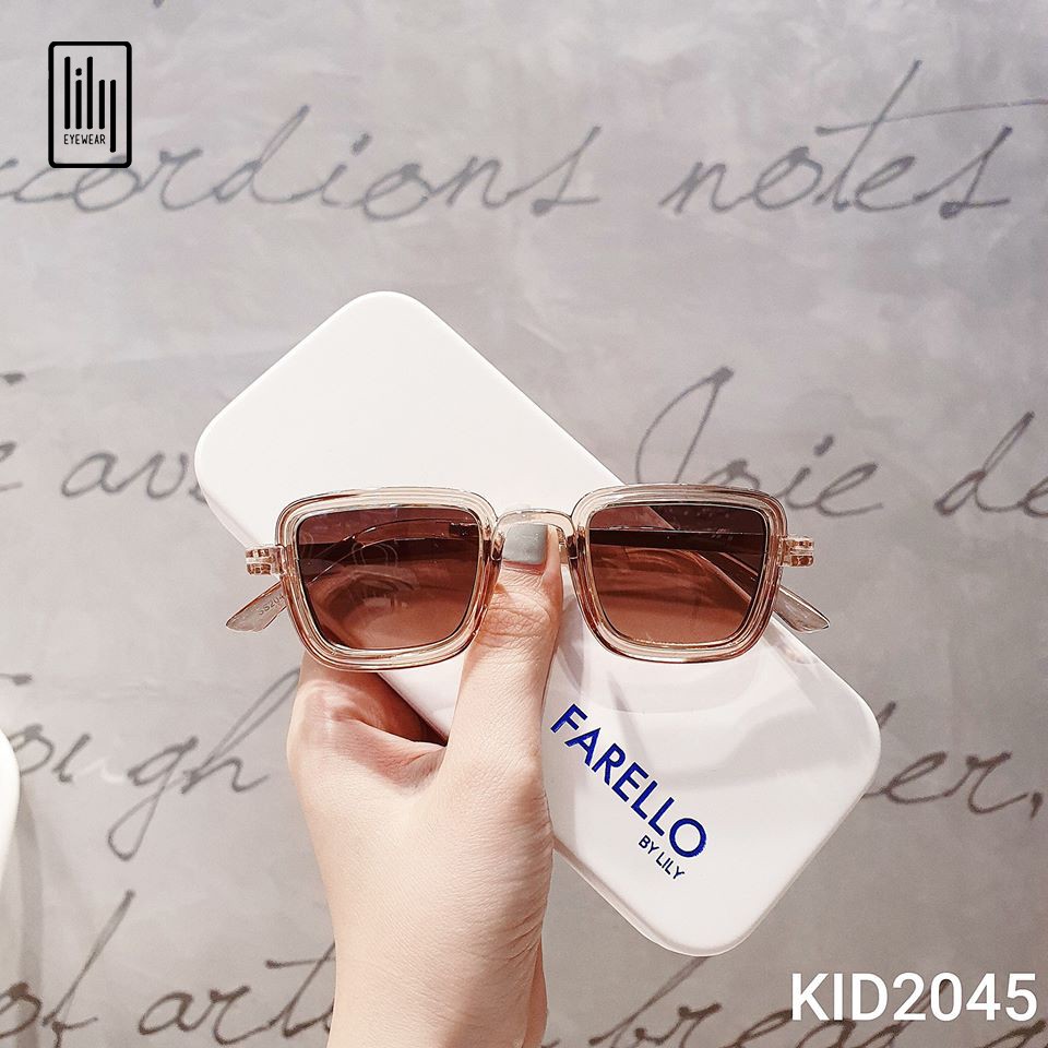 Kính mắt cho bé trai bé gái từ 1-7 tuổi Lilyeyewear, chất liệu bền đẹp, màu sắc đa dạng - KID 2045