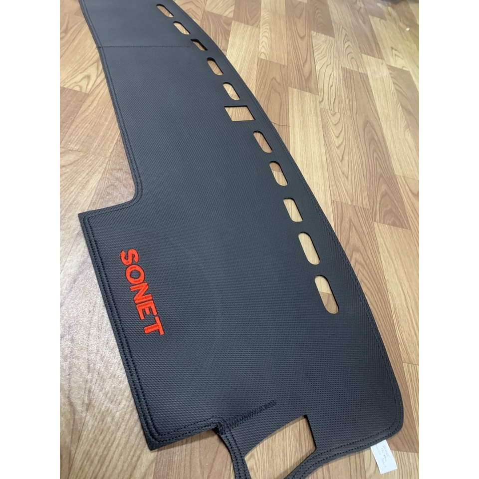 Thảm Taplo Kia Sonet Da Vân Cacbon, Hàng Loại 1, Chống Nóng, Chống trầy xước cho taplo xe!!!!