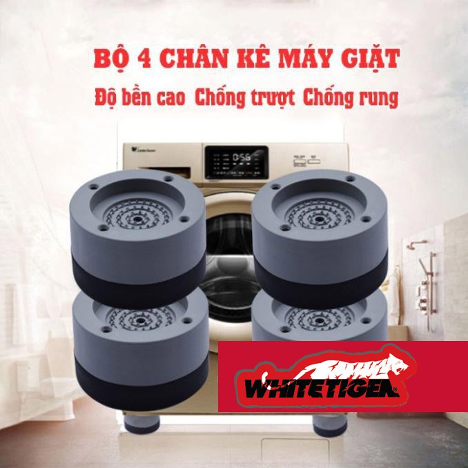 Chân máy giặt 4 miếng cao su cao cấp chống ồn chống rung đầy đủ 2 loại