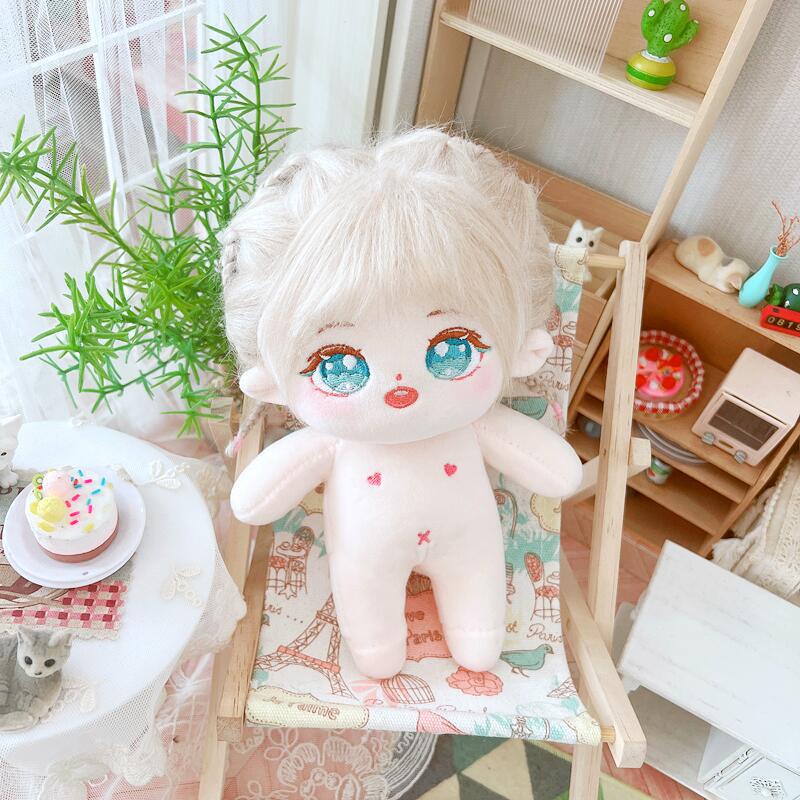 Doll nữ không thuộc tính tóc tơ 20cm có tai và đuôi - Búp bê tóc tơ không thuộc tính 20cm có xương