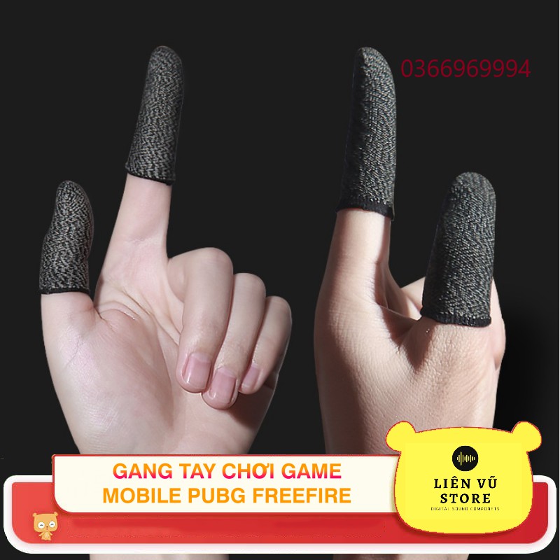 Bao tay chơi game 2 ngón, găng tay chơi game mobile chống mồ hôi tay