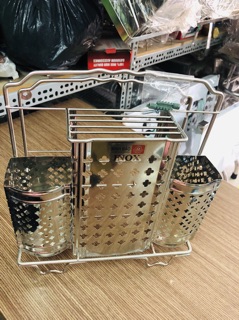 Kệ để dao thớt inox 201 (cao cấp)