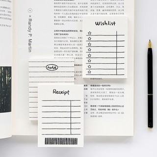 Tập giấy note trắng Hàn quốc check list