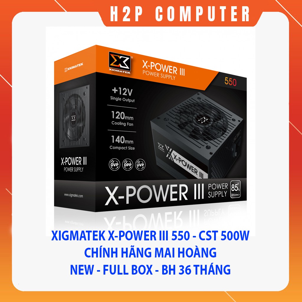Nguồn Xigmatek X-Power II 550 New Chính Hãng Mai Hoàng