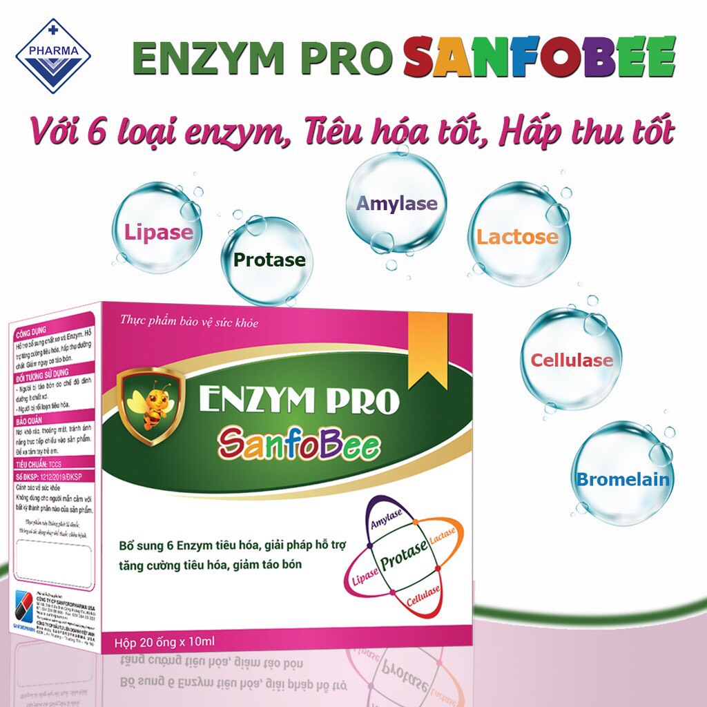 Enzym Pro Sanfobee  - Bổ sung enzym tiêu hóa, giúp ăn ngon, tăng hấp thu