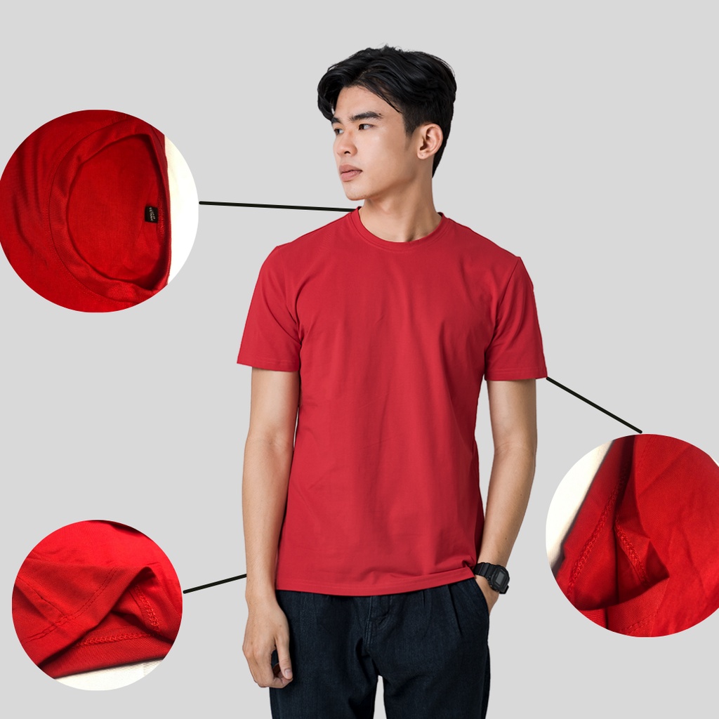 Áo Thun Nam Cổ Tròn Cao Cấp phông Tay Ngắn, chất cotton bề mặt vải mềm DiHu store | WebRaoVat - webraovat.net.vn