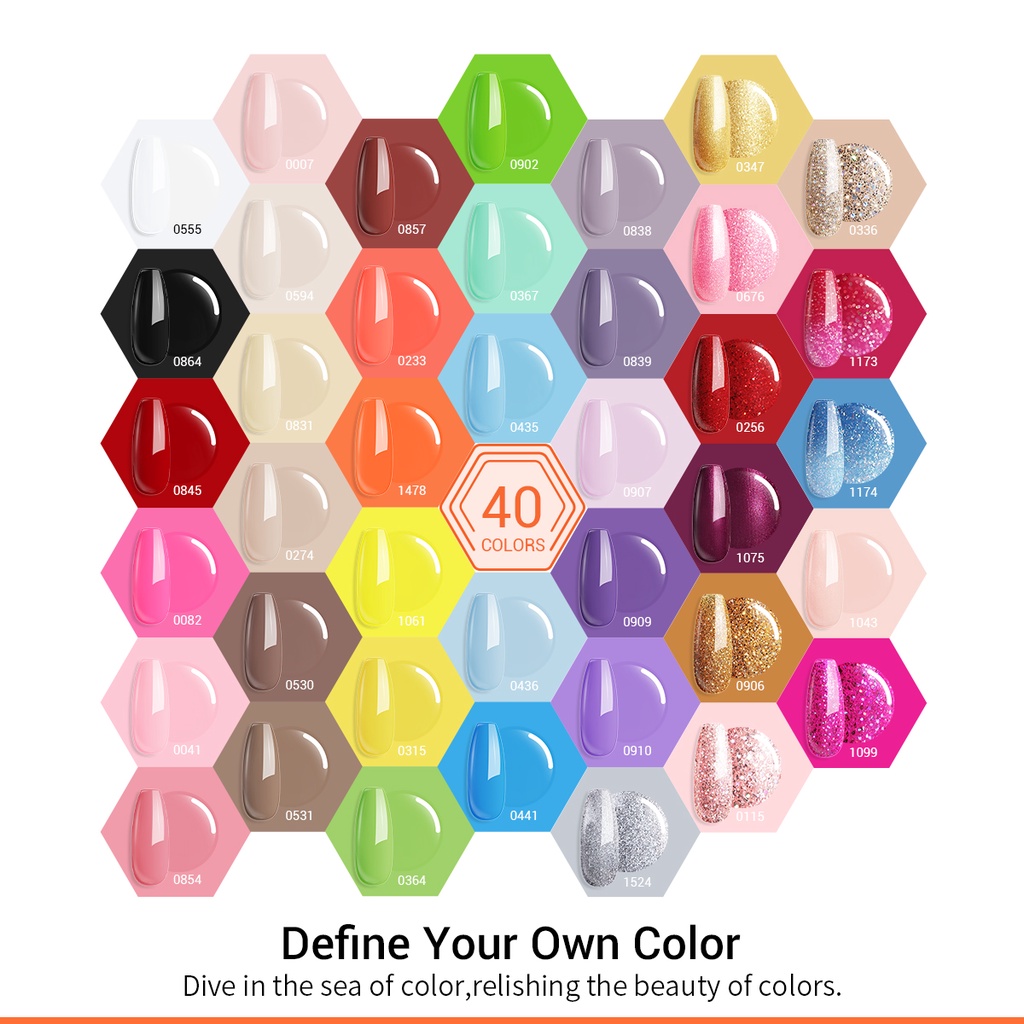 Sơn gel móng tay MODELONES 5ml 40 màu tùy chọn