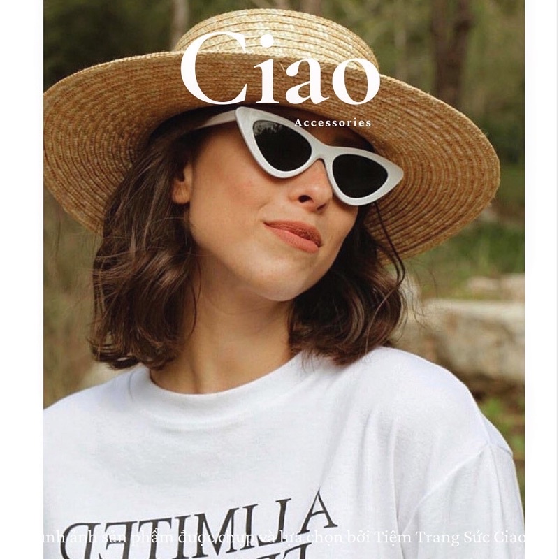 [KÍNH TRENDY] Kính mát/ Kính thời trang thiết kế bản mắt mèo phong cách Ciao accessories