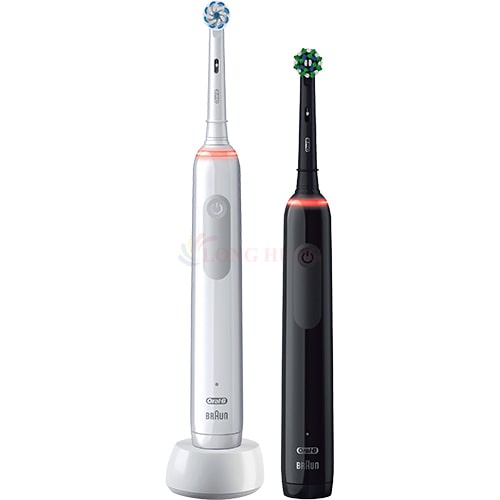 Bàn chải điện Oral-B Pro 3 3900 CrossAction (Set 2 cái) - Hàng nhập khẩu