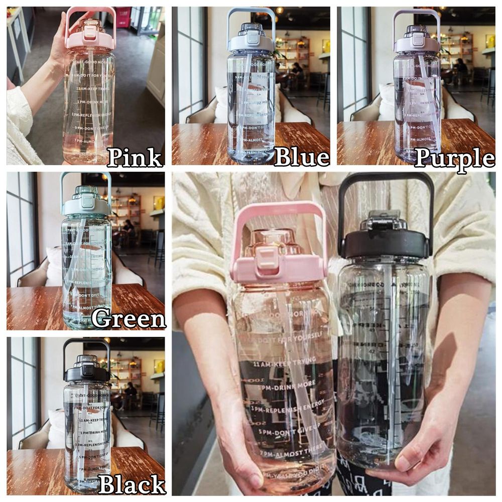 Bình Nước Thể Thao Dung Tích 2000ML Nhiều Màu Sắc Tùy Chọn