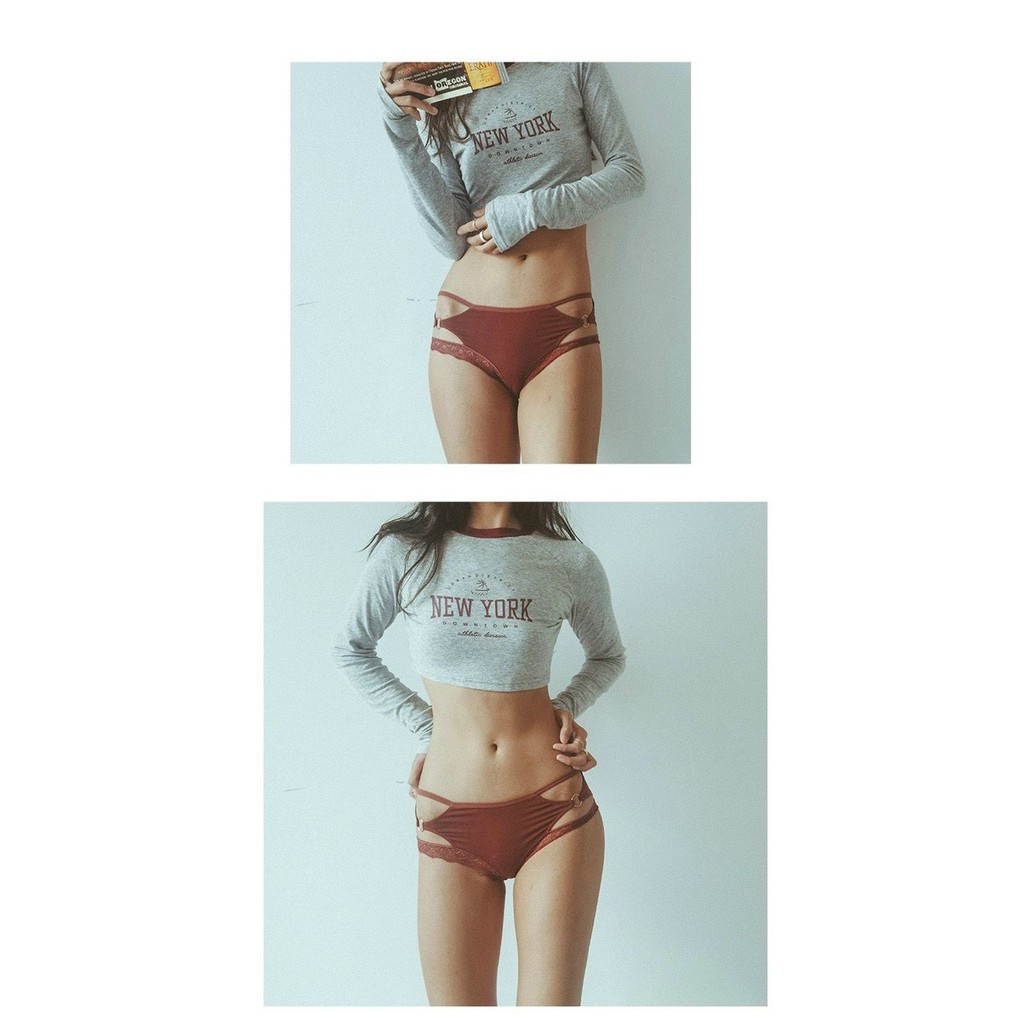 Quần lót ren sexy thiết kế 3 dây viền ren mềm mại mẫu 838