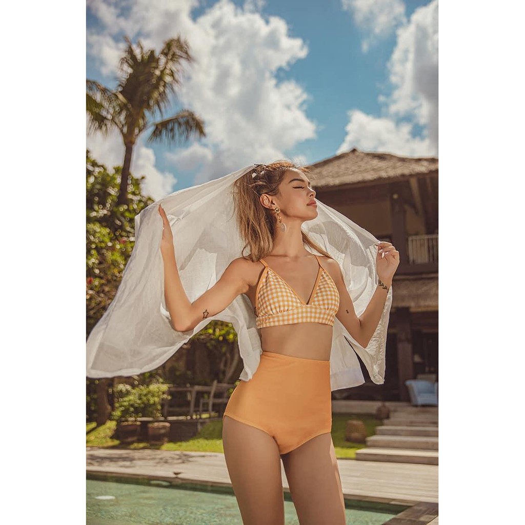 ( Không Gọng ) Bikini Hai Mảnh Kẻ Siêu Đẹp Siêu Sang Chảnh | BigBuy360 - bigbuy360.vn