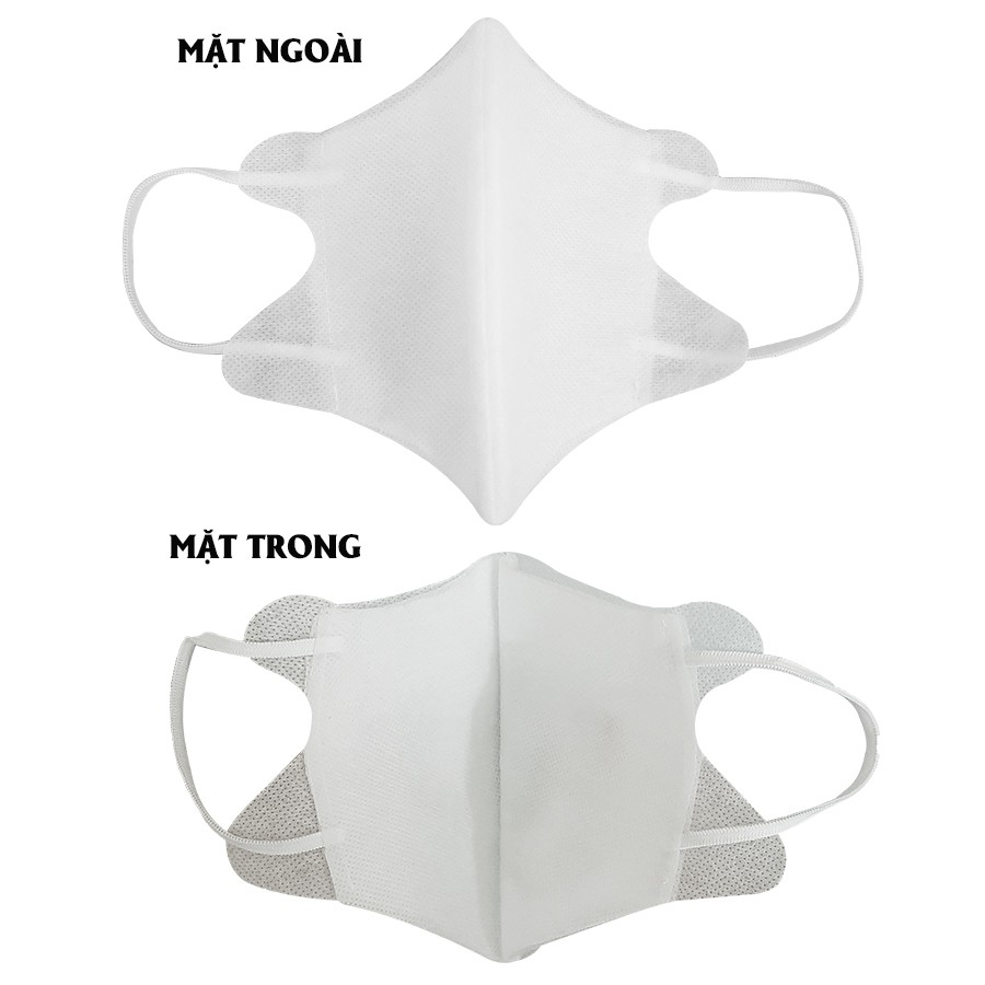 [Mã FAMASK hoàn 25K xu đơn 50K] Khẩu trang 3D 3 lớp ôm kín mặt | BigBuy360 - bigbuy360.vn