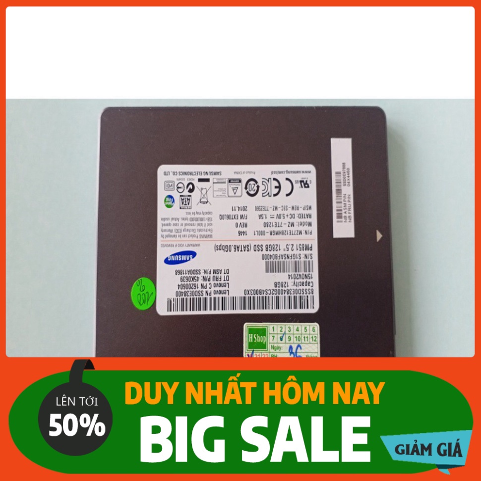 BÃO GIÁ Ổ cứng SSD 128GB Samsung, hàng tháo máy chính hãng, bảo hành 3 năm $$