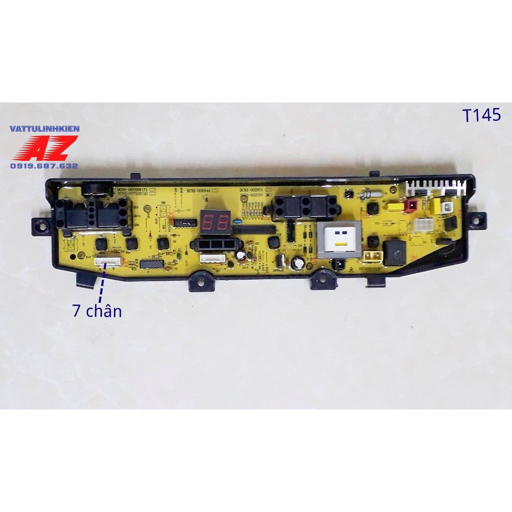 Board mạch máy giặt SAMSUNG của đứng kiểu DC92-00297A/DC92-00278V/DC92-00755B loại zắc 4 chân và 7 chân