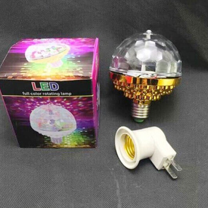 Đèn led 7 màu quẩy BAR mini tặng kèm đuôi , đèn led xoáy 7 màu siêu vippro