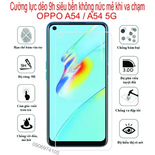 Kính Cường lực dẻo OPPO A54 / A54 5G / Bảo vệ màng hình chống va đập chống trầy xước tiệt đối