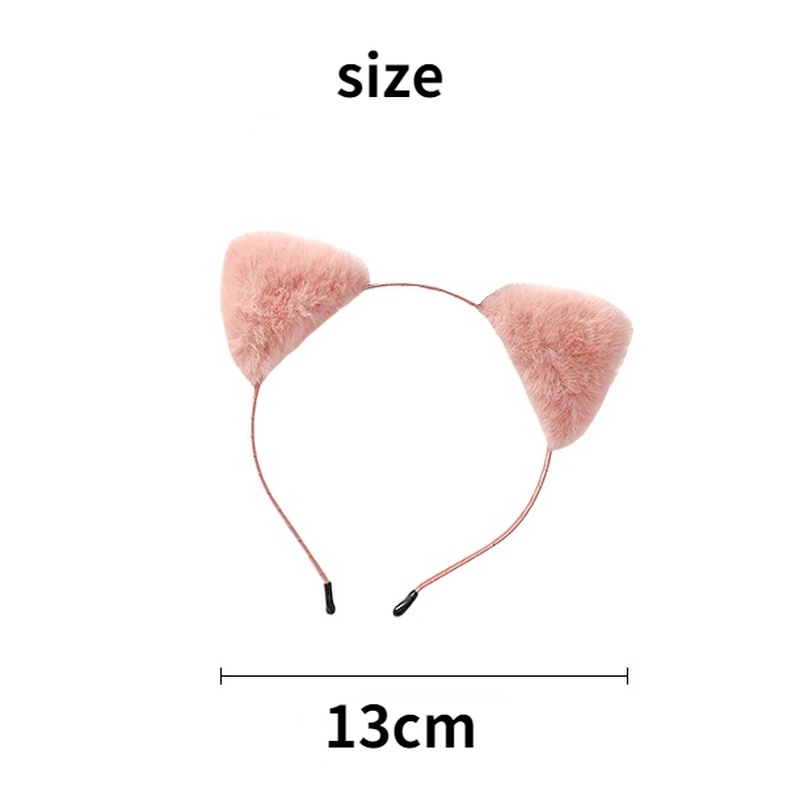 Băng đô cài tóc hình tai mèo xinh xắn đáng yêu phong cách Hàn Quốc