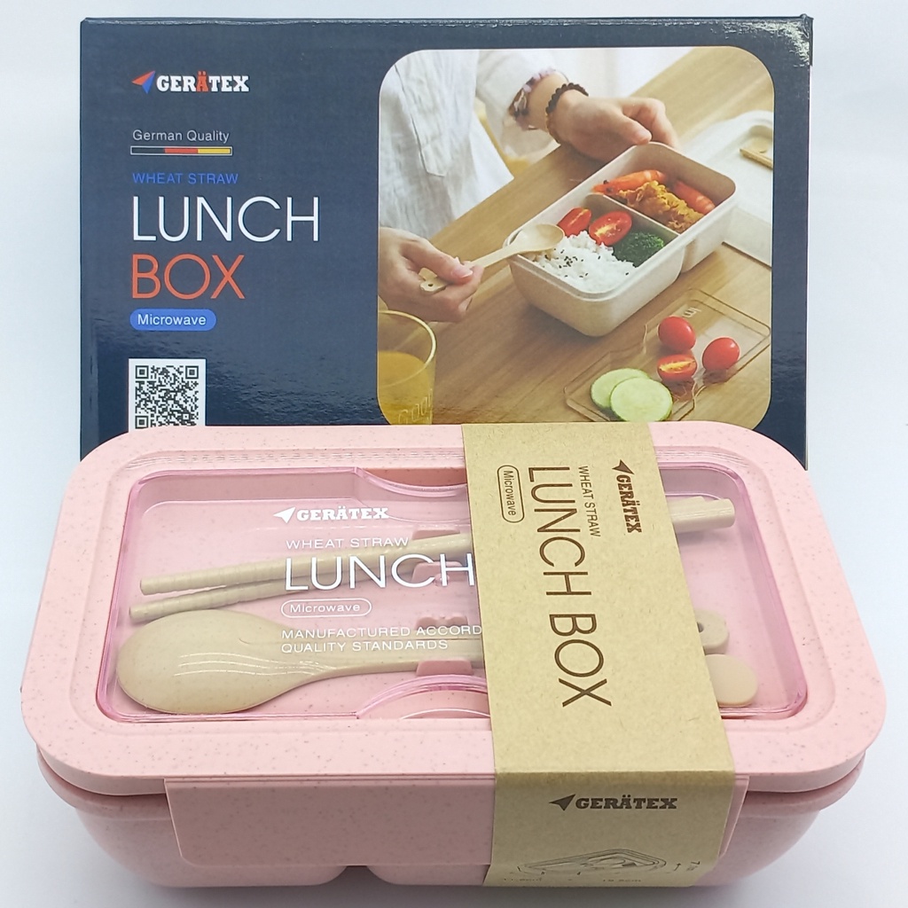 Hộp đựng cơm văn phòng Gerätex chất lượng CHLB Đức, nhập khẩu chính ngạch tặng kèm đũa thìa