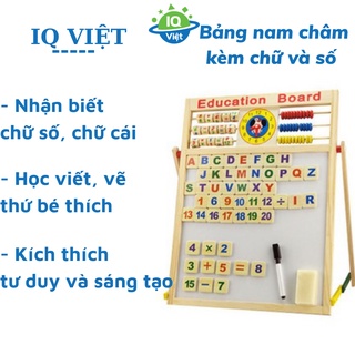 Bảng nam châm kèm bộ chữ và số cho bé