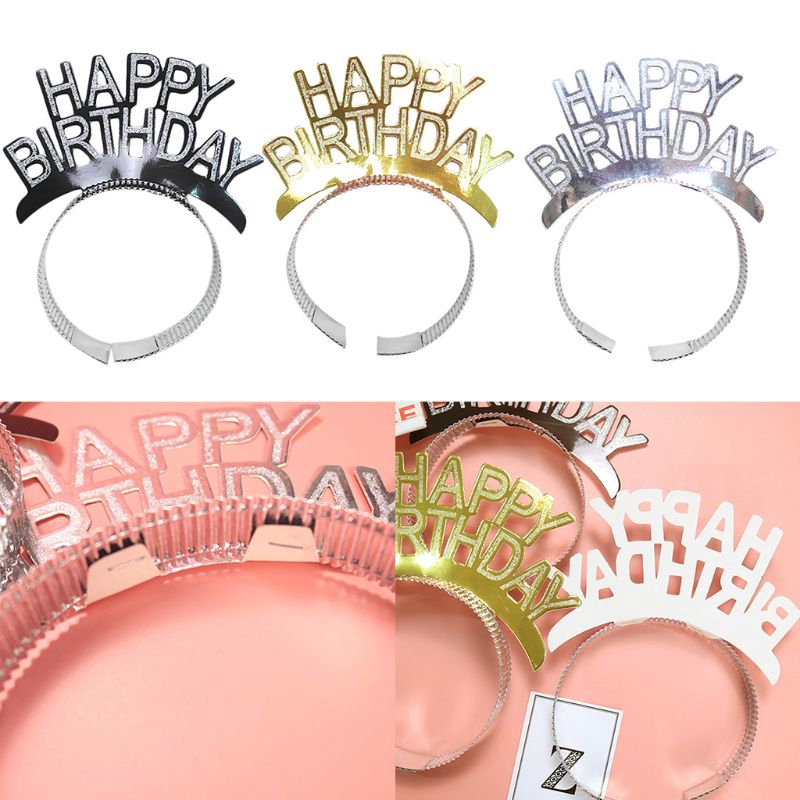 Vòng cài tóc bằng giấy trang trí tiệc sinh nhật cho bé và người lớn