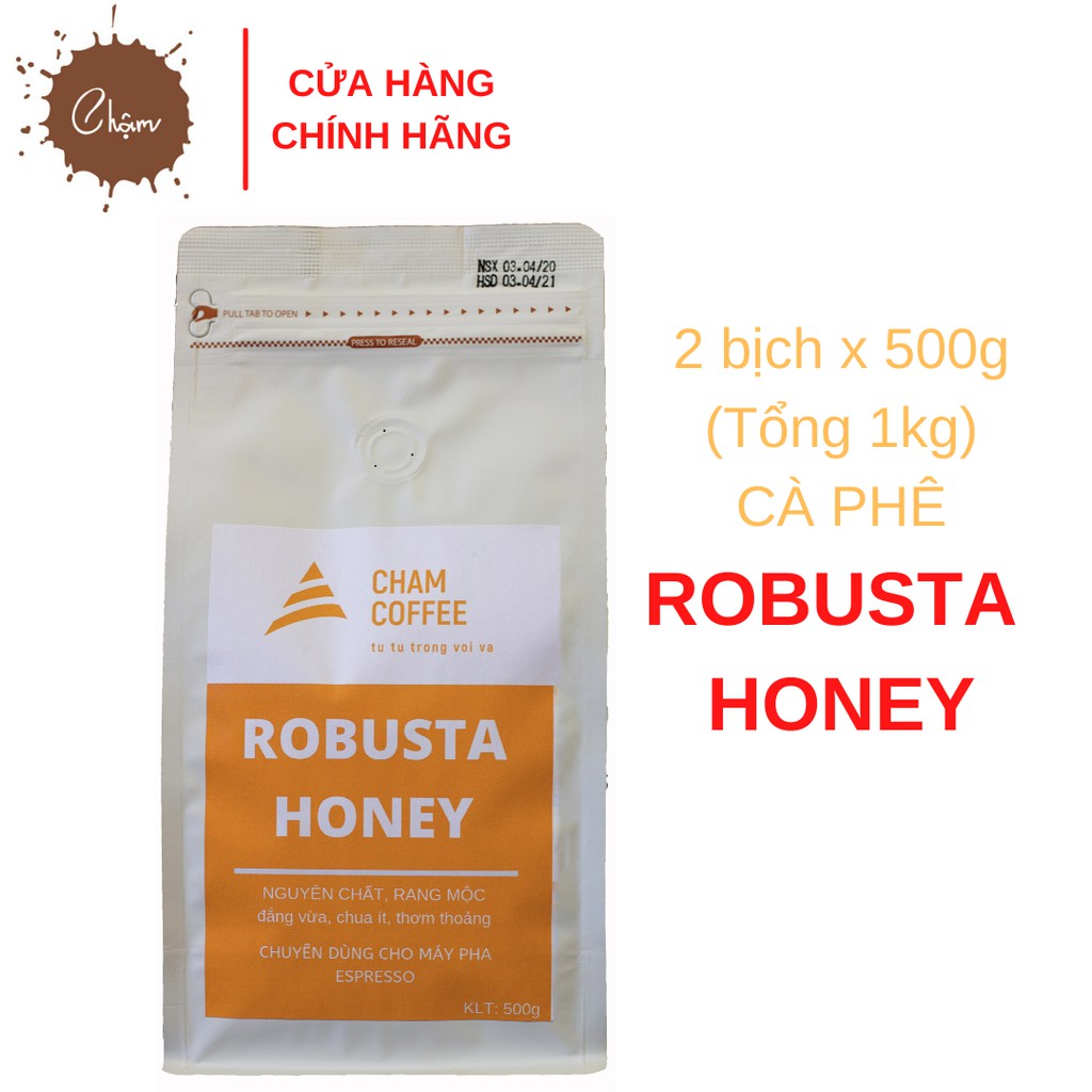 Combo 1kg cà phê Robusta Honey [500g/bịch]