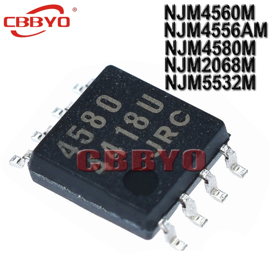 Bộ 10 Linh Kiện Điện Tử NJM4560M 4560 SOP-8 NJM4560 4560M NJM4556AM NJM4556M NJM4556A NJM4580 NJM458