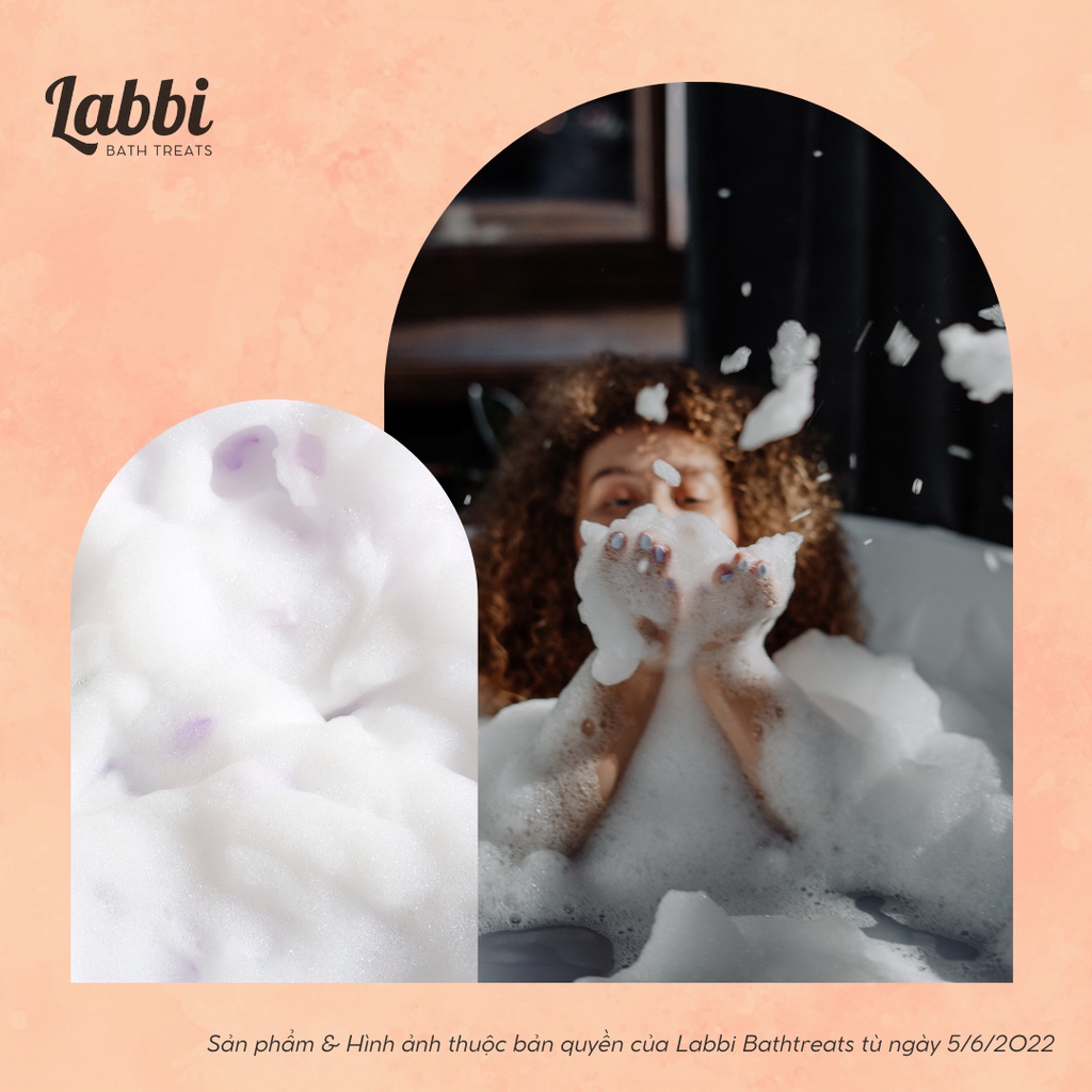 Bánh siêu tạo bọt bồn tắm PEACHY NIGHT [Labbi] Bubble Bar