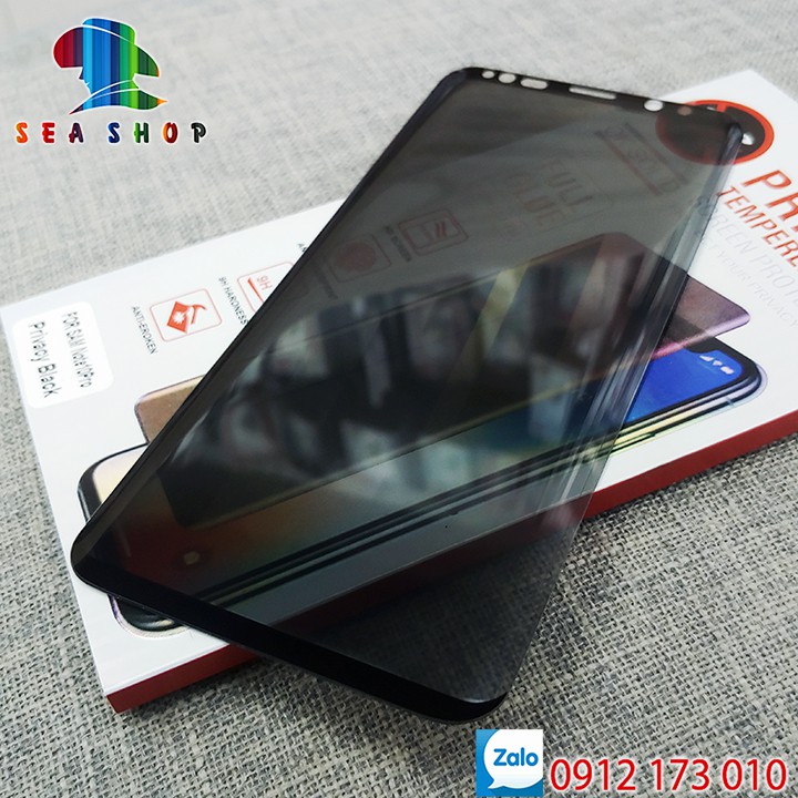 Kính chống nhìn trộm Samsung Galaxy S8 Plus, S9 Plus, S10 Pro, S10 Plus full màn hình / Miếng dán cường lực tràn viền