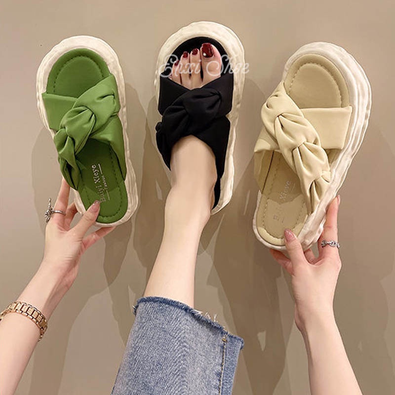 Oeggeo shop Dép Đế Xuồng Quai Chéo Thời Trang Thường Ngày Cho Nữ